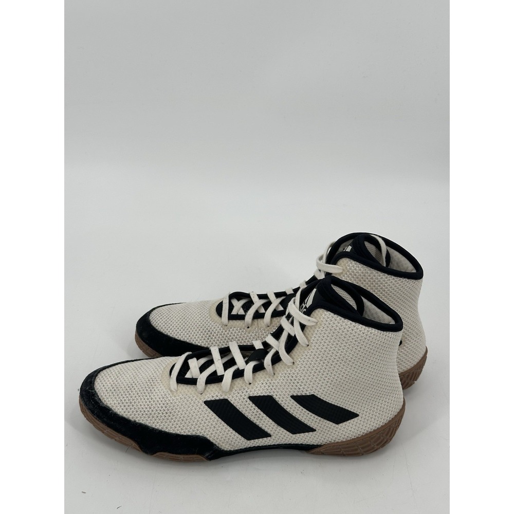 Adidas Wrestling Shoes Style YYJ 606004 White Black Men's Size 8 Athletic